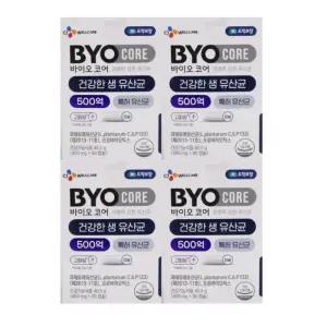 CJ 바이오코어 500억 보장 건강한 생 유산균 프로바이오틱스 90캡슐, 4개