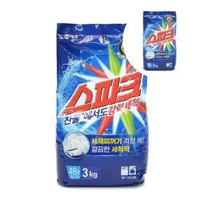찬물 세탁세제 드럼겸용 3kg 리필 드럼세탁세제 가루세탁세제찬물용