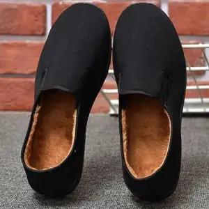 남자털부츠 심플한 남성 겨울 슬립온 방한 털신 털운동화 신사