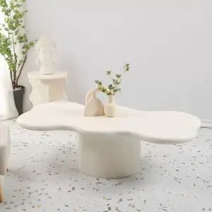 물결 테이블 비정형 모던 긴테이블 식탁 북유럽 카페