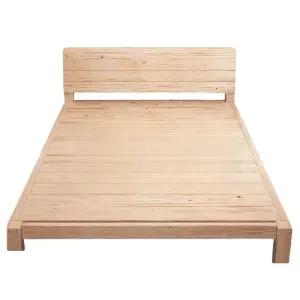 수납형 침대프레임 더블 1.5m 1.8m 현대적 원목 침실 가구 심플한 디자인