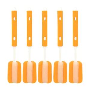 락앤락_길이조절 물병 세척솔 젖병솔 오렌지 x 5개