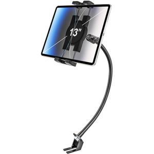 [미국배송] 트럭용 카시트 레일 태블릿 홀더 구스넥 튼튼한 앞좌석 조수석 마운트 413인치 아이패드호환 PRO AIR MINI 아이폰호환 삼성제품호환 Z 폴드 FIRE HD와 호환되는 20인치 조절식 금속