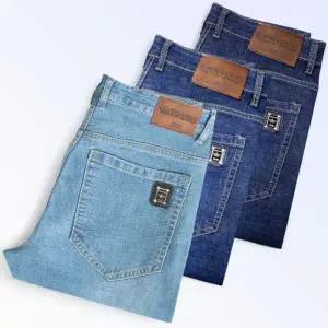 Black Eagle(블랙이글) 남자 여름 캐주얼 청바지 작업복 청작업복 스판 데님 팬츠