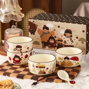 밥그릇 차콜 예쁜 소식용미니밥그릇 집들이선물그릇 키친 돈부리 덮밥그릇 접시 쌀밥공기 블루 국공기세트 멜로디