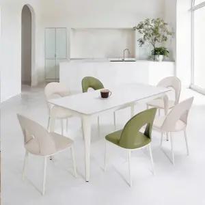 아트박스 바이탈버브 르엘라 포세린 양면세라믹 다이닝 6인 식탁세트