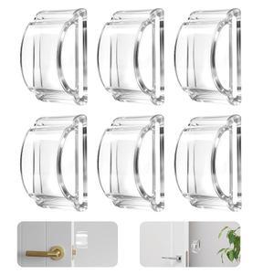 6PCS 가구 범퍼 클리어, 벽용 도어 스토퍼, 캐비닛 범퍼, 4D 이중층 에어백 쿠션, 소음 방지 패드, 냉장고용 충돌 캐비닛, 변기 커버, 테이블 모서리