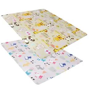 층간소음 흡수 140 x 225 고밀도 양면 동물그림 거실 유아매트 아기 아이방 어린이 걸음마연습 유치원