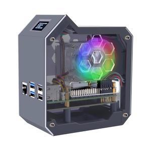 Raspberry Pi 5용 GeeekPi N07 MiniTower NVMe NAS 키트, M.2 SSD 2230 / 2242 2260 2280 지원