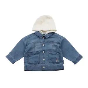 [압소바] 2026SS 루크 후드 데님 자켓(청블루) (A1123801)
