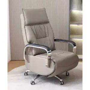 전동 리클라이너 중역 사무용 사장 사무실 컴퓨터 1인 가죽 책상