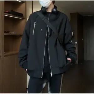 남친 가을 빈티지 심플데일리룩 항공 점퍼 코트 루즈핏 커플 야상 야구복 OOTD3