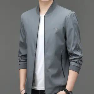 남친 가을 캐주얼 점퍼 야구넥 심플데일리룩 항공 코트 OOTD3