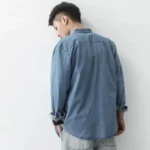 청 남친 빈티지 춘추 캐주얼 트렌드 긴팔 브랜드 멋스러운 지금딱 셔츠 OOTD3