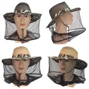 모자 낚시 방충망 벌레 정글 양봉 작업 가리개 차단 벌초 해충 남성용 차단모자 머리망사