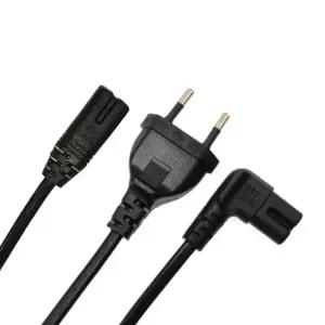 호환 유로 전원 코드 3m IEC C7 2Pin 그림 8 HP PC 컴퓨터 모니터 PS4 XBOX One S 프린터 용 EU 플 전원 공