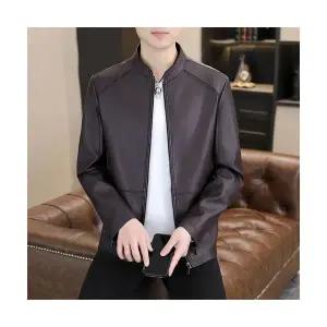 코아픽샵 키작남 항공 점퍼 차이나 가죽 재킷 코트 남성 춘추 캐주얼 꾹3