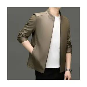 코아픽샵 남친 가을 캐주얼 키작남 항공 점퍼 가죽자켓 코트 차이나카라 꾹3