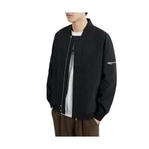 코아픽샵 캐주얼 남성 키작남 항공 점퍼 고밀사이즈 링클프리 퓨어 칼라 봄가을 숏기장 꾹3