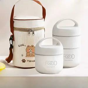 미니보온도시락 밥통 직장인 스테인레스 죽통 국통 단층 보온