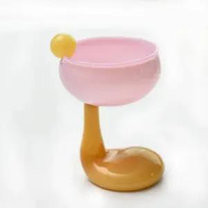 개 ml 8oz 건강 샴페인 안경 커플 밀크 스팀웨어 투톤 트위스트 스템 쉐이크