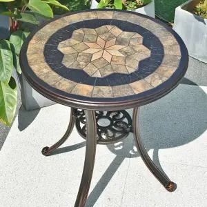 야외 티테이블 세트 의자 원형 엔틱 탁자 베란다 카페 2인