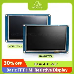 호환 NEXTION HMI 터치 디스플레이 4.3 5.0 TFT 저항성 터치 스크린 모듈 Nextion Editor가 있는 NX4827T04