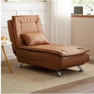 라운지 자동 침대 소형 (175x70) 브라운 각도조절 1인 고양이 보조 접이식침대