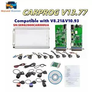 호환 최고의 온라인 Carprog 13.77 에어백라디오IMMO ECU 수리 도구용 keygen Car Prog가 포함된 전체 어댑