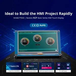 호환 NEXTION NX4827T043 4.3인치 LCD HMI 터치 디스플레이 - TFT 저항막 터치 스크린 모듈 Arduino Raspbe