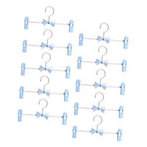 FAVOMOTO 10개 청바지용 신축성 클립이 침실 변형되지 않는 있는 걸이 클립 옷장용 방지 욕실 미끄럼 조절 옷 플라스틱 가능한 바지
