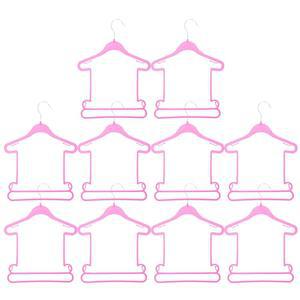 니양글 10개 플라스틱 옷걸이 옷장 세트용