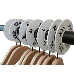 나한코 CWBKIT3 가정용 또는 의류 원형 매장용 16개 구분기 키트(각각 있는 XXS-XXL 2개씩 블랙 흰색 사이즈 8가지 프린트가 사이즈)
