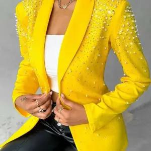 트로트 무대의상 무대복 여성 자켓 공연 댄스 스팽글 옐로우 S