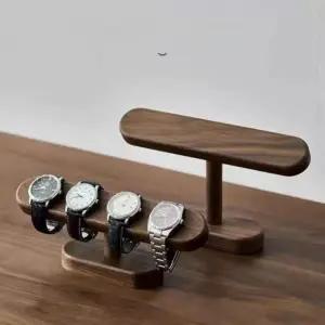 고급 우드 탁상용 시계 거치대 받침대 진열대 스탠드 디피 소형 소형