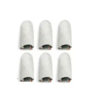 손가락 장갑 방지 작업용 핑거커버 용접 납땜 골무 화상 안전 소가죽핑거콧6개화상방지