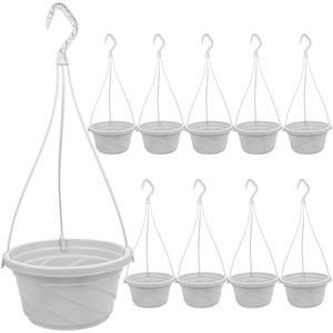 토드모미 10개 플라스틱 걸이식 화분 바구니 홀더 발코니용 정원 야외 실내 화분 난초