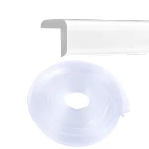 코너 가드 가구 가장자리 보호대 19.7피트(6m) 투명 소프트 실리콘 범퍼 스트립 모서리 쿠션 테이블 가정용