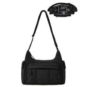 사진작가용 퍼피 카메라 슬링백 2 in 1, 포켓이 있는 데일리 숄더 크로스바디 백 DSLR/미러리스, 블랙용 디지털 케이스