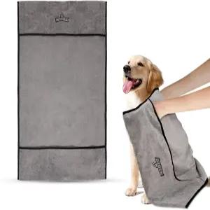 극세사 개 그루밍 목욕 타월 흡수력이 뛰어난 부드러운 애완동물 및 샤워 용품 - 건조견 고양이 건조