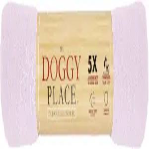 내 강아지 장소 - 흡수력이 뛰어난 극세사 타월 개 목욕 용품 건조 세탁기 안전 발 프린트가 있는 분홍색