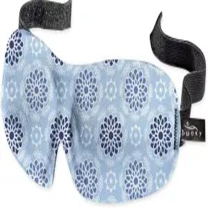 버키 40 여행 및 수면을 위한 무압력 마스크 반짝이는 파란색 원 사이즈