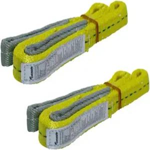 2팩 1 x 3FT 트 슬링 스트랩 플랫 3100LBS 용량 팅 리깅 이동 견인 기어용 헤비 듀티 폴리에스터 트리