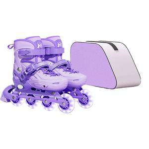 LED 롤러 블레이드 인라인스케이트 강습 가방 스포츠 깜박이 225 250mm led바퀴