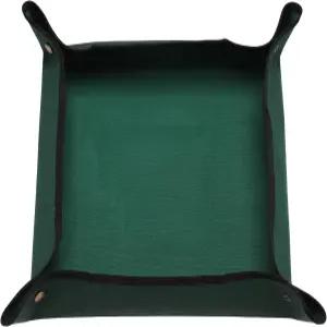 하핑턴 화분 교체 매트 19.7인치 x 옥스포드 천 방수 식물 금속 버클이 있는 접이식 휴대용 트레이 짙은