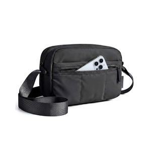 백스마트 2 in 1 퍼프 카메라 슬링백 작은 숄더백 DSLR / SLR 사진작가용 미러리스 크로스바디 사진 케이스, 블랙