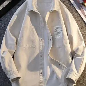 남성 청소년 봄 가을 캐주얼 재킷 일본 스타일 순면 셔츠형 아우터 남자자켓