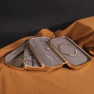 보석 펜던트 쥬얼리 진주목걸이 네크리스 여성용 빅사이즈 그레이-진열 트레이