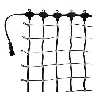 호환 DC12V 50mm 피치 검정색 와이어 주소 지정 가능 WS2811 RGB IC LED 페블시드 유연한 매트릭스 그리드