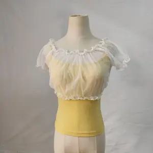 폴댄스 커버업 메쉬 프릴 발레워머 성인발레복